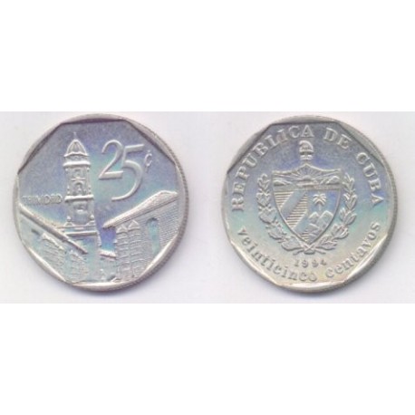 (557.1) Cuba. 1994. 25 Centavos (EBC)