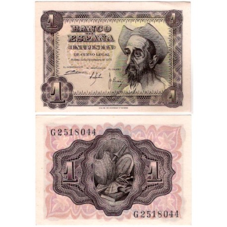 Estado Español. 1951. 1 Peseta (SC) Serie G