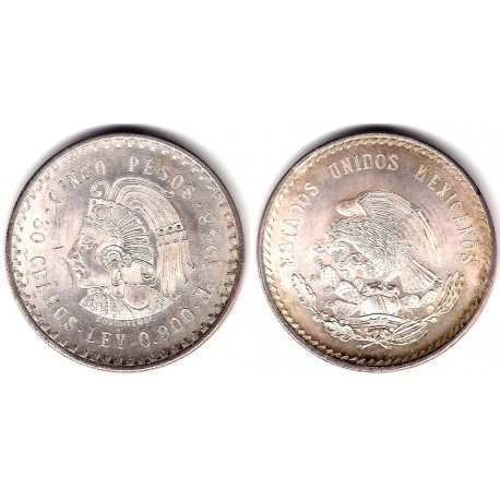 (465) Estados Unidos Mexicanos. 1948. 5 Pesos (EBC+) (Plata)