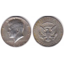 (202a) Estados Unidos de América. 1966. Half Dollar (MBC+) (Plata)