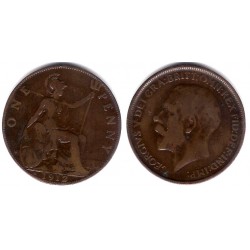 (810) Gran Bretaña. 1912. 1 Penny (BC/BC+)