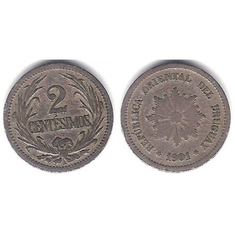 (20) Uruguay. 1901. 5 Centesimos (BC+)