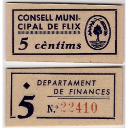 Flix. 1937. 5 Céntimos (SC)