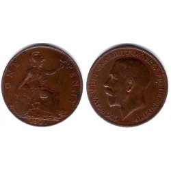 (810) Gran Bretaña. 1921. 1 Penny (BC+)