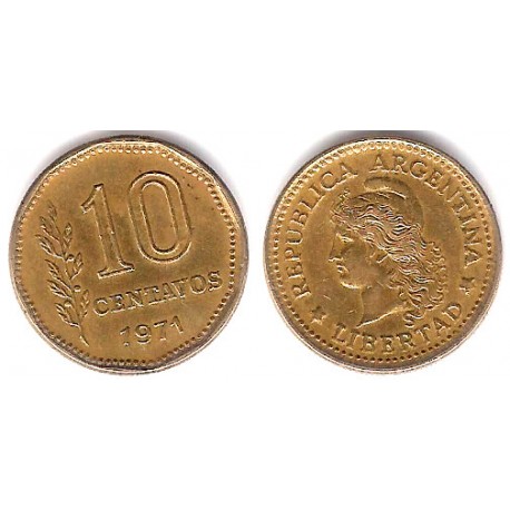 (66) Argentina. 1971. 10 Centavos (MBC)