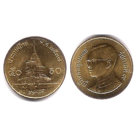 (Y203) Tailandia. 1994(2537). 50 Satang (SC)