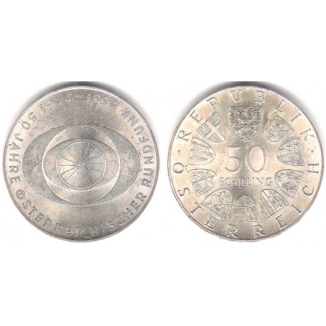 (2922) Austria. 1974. 50 Schilling (SC-) (Plata)