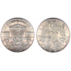 (2904.1) Austria. 1968. 50 Schilling (SC) (Plata)