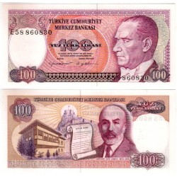 (194) Turquía. 1970. 100 Lira (SC)