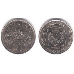 (51) Singapur. 1991. 10 Cents (MBC)