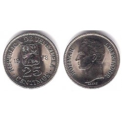 (Y50.2) Venezuela. 1978. 25 Centavos (SC)