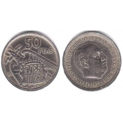 Estado Español. 1957*(BA). 50 Pesetas (MBC-)