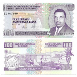 (37a) Burundi. 1993. 100 Francs (SC)