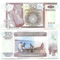 (36a) Burundi. 1994. 50 Francs (SC)