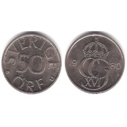 (855) Suecia. 1980. 50 Ore (EBC)