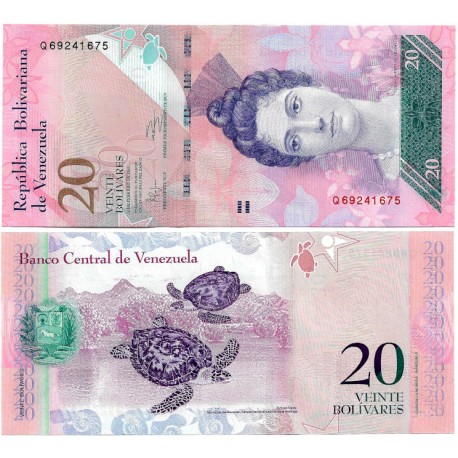 (91e) Venezuela. 2011. 20 Bolivares (SC)