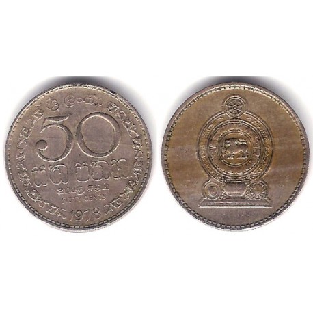 (135.1) Sri Lanka. 1978. 50 Cents (MBC)