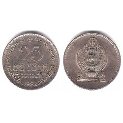 (141.2) Sri Lanka. 1982. 25 Cents (MBC)