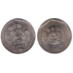 (79.1) India. 1994. 1 Rupee (EBC)