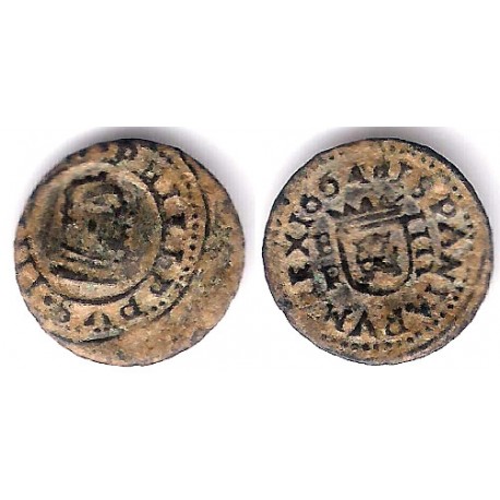 Felipe IV. 1664. 4 Maravedi (MBC-) Ceca de Burgos R