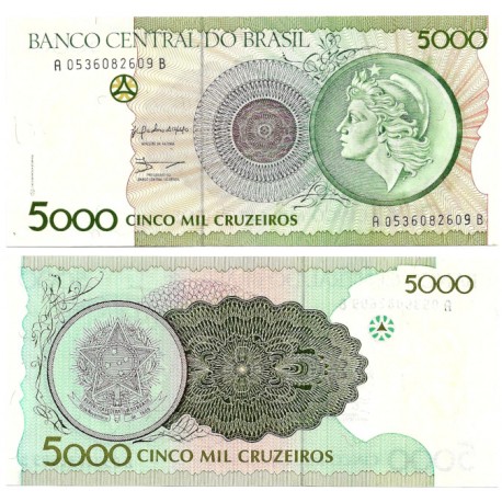 (227) Brasil. 1990. 5000 Cruzeiros (SC)