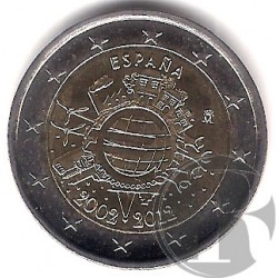 España. 2012. 2 Euro (SC) X Aniversario del Euro