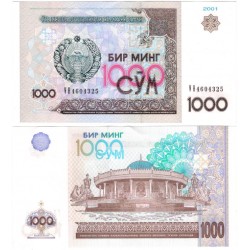 (82) Uzbekistán. 2001. 1000 Sum (SC-)