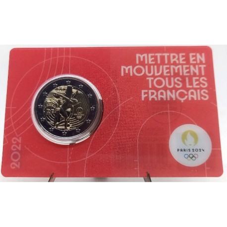 Francia. 2022. 2 Euro (SC) Juegos Olímpicos Paris 2024