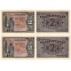 Estado Español. 1938. 2 Pesetas (x2) (SC-) Serie D. Pareja Correlativa