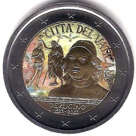 Ciudad del Vaticano. 2023. 2 Euro (SC) Coloreada