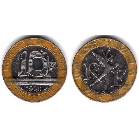 (964.1) Francia. 1990. 10 Francs (MBC)