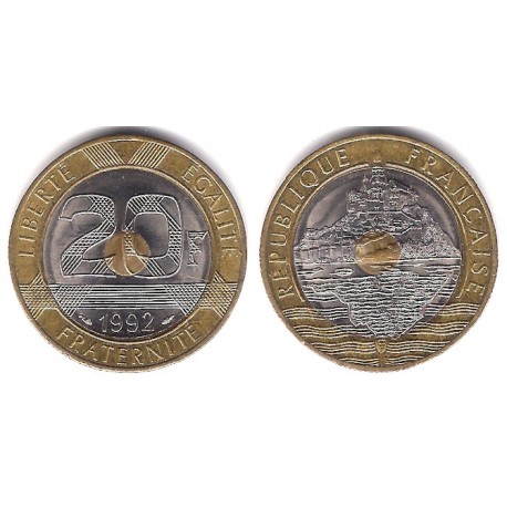 (1008.1) Francia. 1992. 20 Francs (EBC)