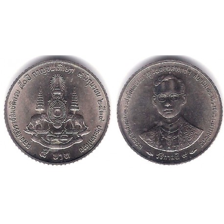 (Y320) Tailandia. 1996(2536). 5 Baht (SC)