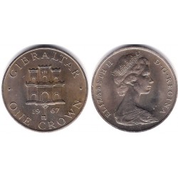 (4) Gibraltar. 1967. 1 Crown (SC)