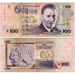 (88b) Uruguay. 2011. 100 Nuevos Pesos (BC)