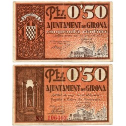 Gerona. 1937. 50 Céntimos (MBC)