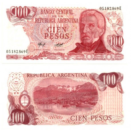 (302a) Argentina. 1976-78. 100 Pesos (SC)