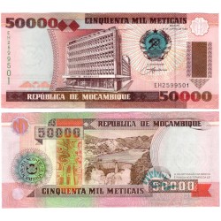 (138) Mozambique. 1993. 50000 Meticais (SC)