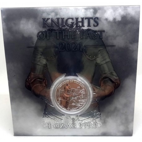 Malta. 2021. 5 Euro (Proof) (Plata) Knights of the Past