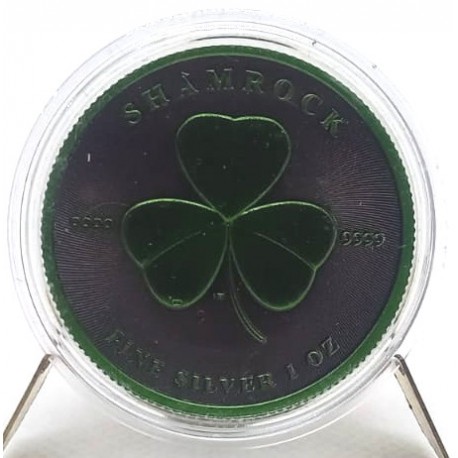 Niue. 2022. 2 Dollars (Proof) (Plata) Shamrock