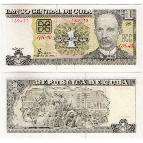 (128b) Cuba. 2007. 1 Peso (SC)