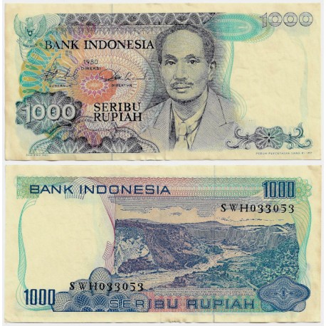 (119) Indonesia. 1980. 1000 Rupiah (EBC)