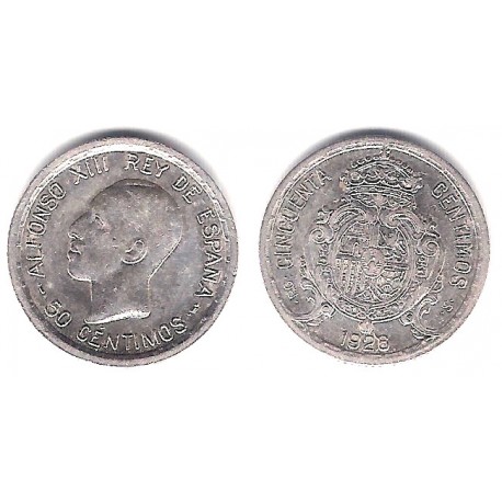 Alfonso XIII. 1926. 50 Céntimos (MBC+) (Plata) Ceca de Madrid PC-S