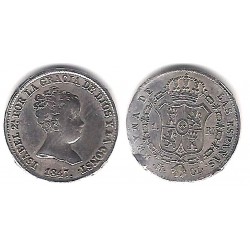 Isabel II. 1847. 1 Real (MBC+) (Plata) Ceca de Madrid CL