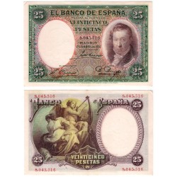 España. 1931. 25 Pesetas (EBC) Sin Serie