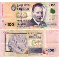 (95) Uruguay. 2015. 100 Pesos (MBC-)