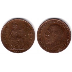 (826) Gran Bretaña. 1927. 1 Penny (BC)