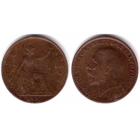 (826) Gran Bretaña. 1927. 1 Penny (BC)