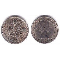 (889) Gran Bretaña. 1954. 6 Pence (MBC)