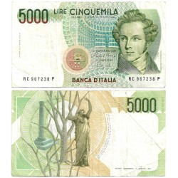 (111b) Italia. 1985. 5000 Lira (MBC)